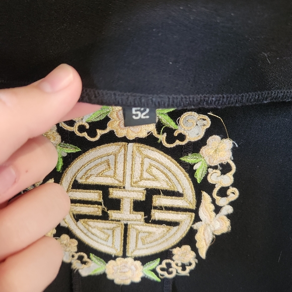 Vintage Handmade Japanese Black&Gold Jacket- Size Large - Picture 6 of 8